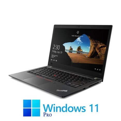 Laptopuri Lenovo T480s, Quad Core i5-8250U, 16GB, Display NOU FHD, Win 11 Pro